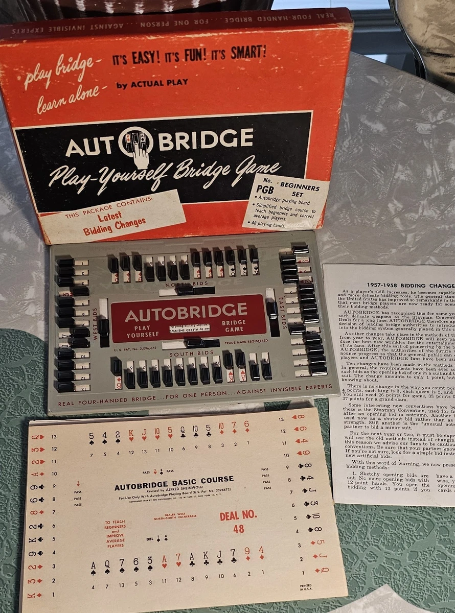Autobridge Bridge 1 Player Vintage Card Games for sale - eBay