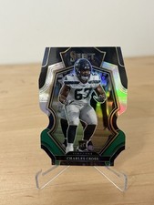 Charles Cross Rookie 2022 Select Premier Level Black & Green Die Cut Prizm