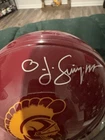 Oj Simpson Signed USC Mini Football Helmet Steiner Hologram Buffalo Bills