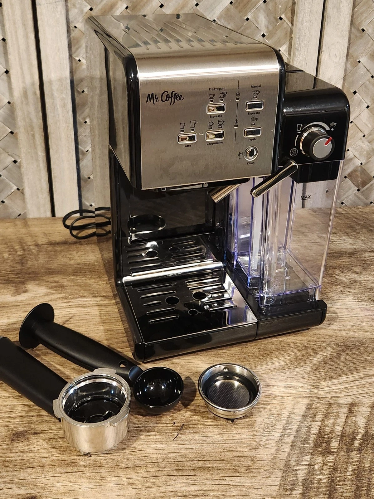 Mr. Coffee Programmable Espresso & Cappuccino Machine with Automatic Milk...