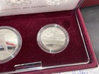 Silver 1992 U.S. Olympic Two-Coin Commemorative Proof Set. Bonus Autograph ✍️ — photo 3