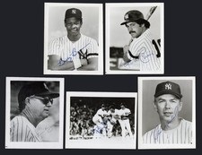 1981 New York Yankees Team Issue 4x5 Photo Cards Rare: 1 Per Letter World Series