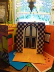 VINTAGE MATTEL BARBIE FAMILY HOUSE W/FURNITURE & DOLLS