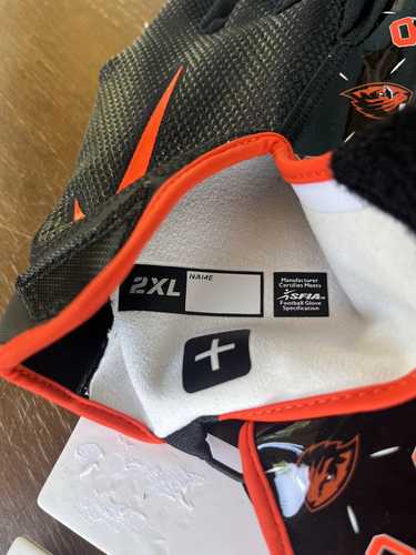 Nike Vapor Jet 7.0 PE Oregon State Beavers schwarz Fußballhandschuhe Größe 2XL FN5298 - Bild 7 von 11