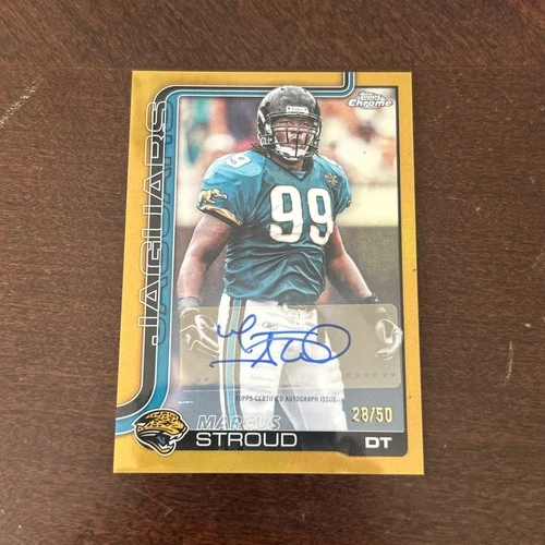 2025 Topps Chrome Marcus Stroud Gold Refractor (RAW)