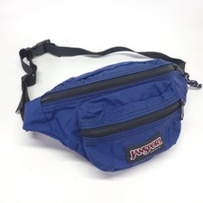 Jansport Fanny Pack Waist Belt Bag Navy Blue Made in USA Vtg 43972