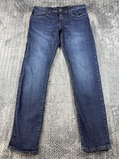 Armani Exchange J14 Skinny Jeans Mens 33 Blue Denim Cotton Stretch Mid Rise