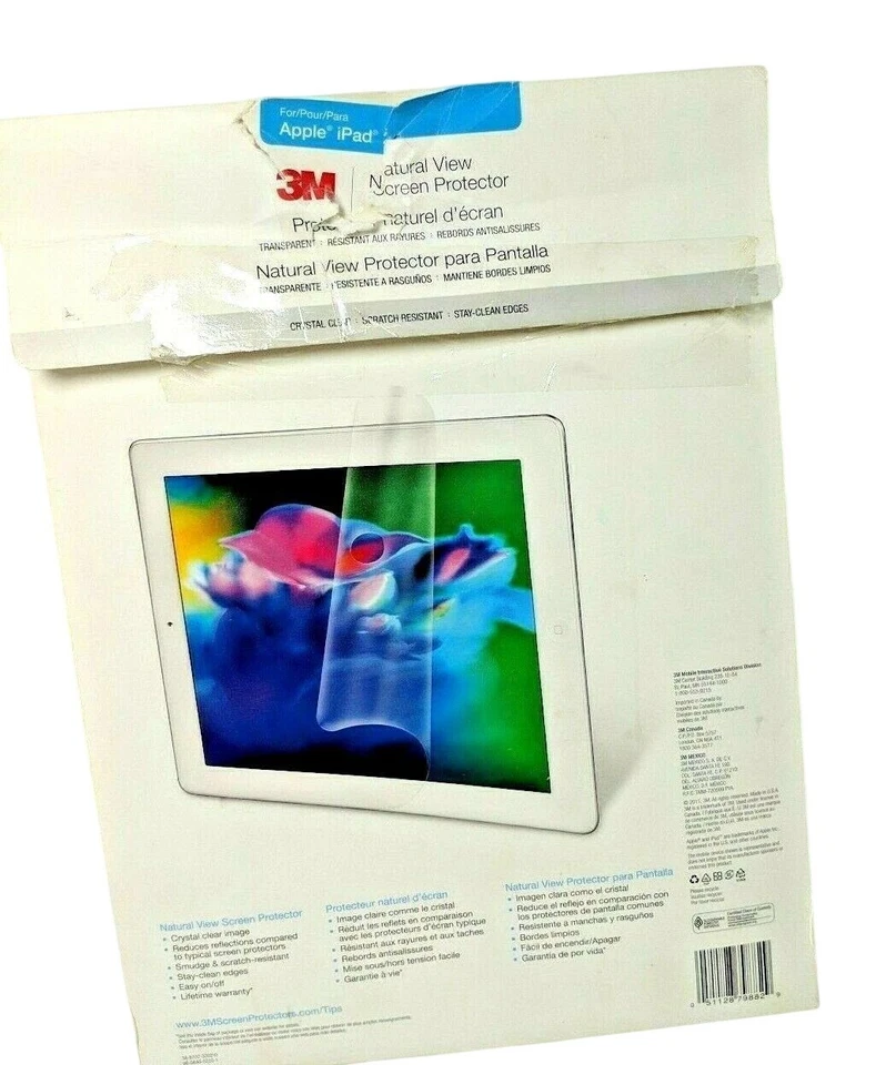3M Natural View Screen Protector For Apple iPad 2 - Image 2 of 4
