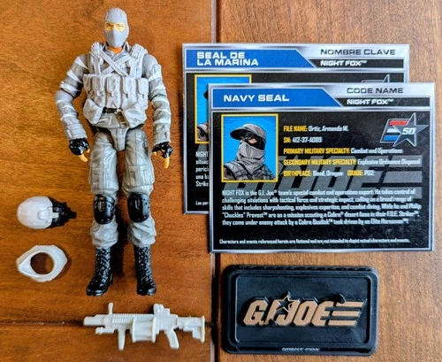 GI JOE Cobra NM/M Night Fox 2015 V3 & File Card F.O.E. Striker Driver SDCC Set