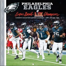 PHILADELPHIA EAGLES - 2026 MINI WALL CALENDAR 7x7 - BRAND NEW - LICENSED 40574