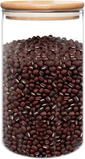 50Oz 1400Ml Glass Jar with Lid Airtight Food Storage Container Bamboo Large Cl