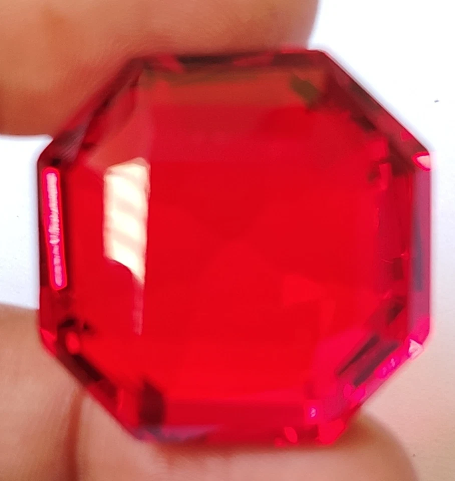 AAA+ Large Red Ruby Square Cut 96.10 Ct. Huge Loose Gemstone Gift for Women/Her - Image 2 of 4