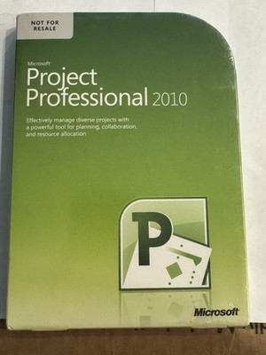 Microsoft Project Professional 2010 Software New Sealed