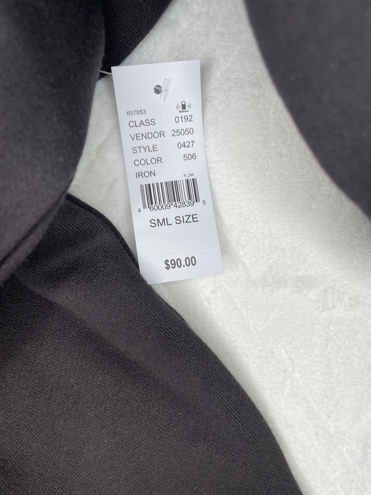 Felpa con cappuccio Fear of God Essentials 1977 "Iron" taglia S nuova!