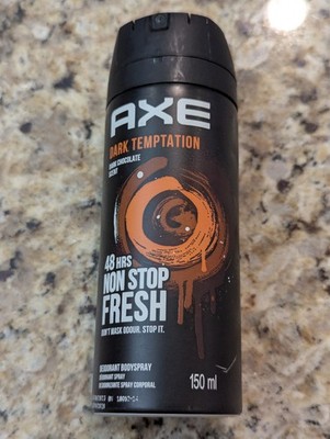 Axe Deodorant Body Spray 48H Fresh Dark Temptation Chocolate 5 oz (150ml)