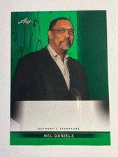 2012 Leaf Green PLASTIC PROOF MISSING AUTO & #/10 Mel Daniels