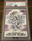 2018 Panini Score Color Rush Tom Brady #1 PSA 10 Gem MINT Patriots Purple Pop 1