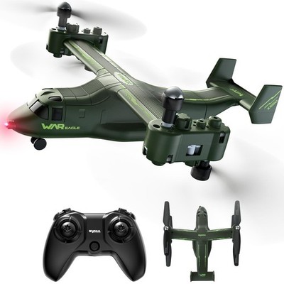 4 CH Remote Control RC Plane - High/Low Speed, One-Key Takeoff, Stunt Modes, Gif