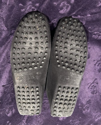 TODS Penny Loafers Men’s 6.5 Black Suede Driving Slip On Super-Rad Shoes! - Picture 12 of 16