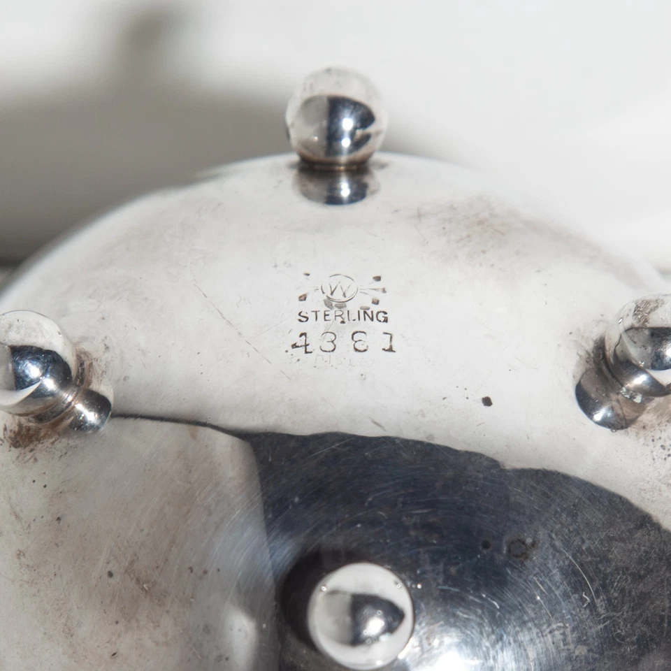 Frank M. Whiting Plata Esterlina Pequeña Tuerca/Caramelo Fabricantes Marca 4381 Foto 4 de 4