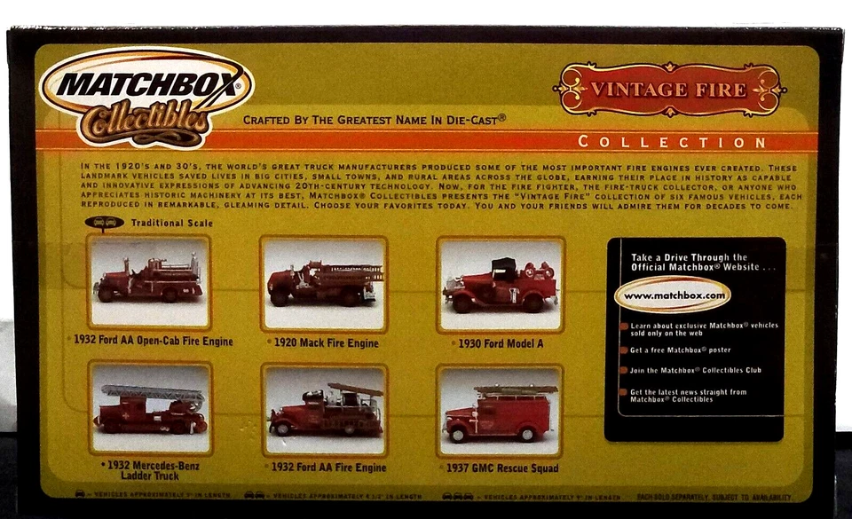 Matchbox 37 1937 GMC Rescue Squad Vintage Fire Collectible 92583 1:43 - Image 2 of 2