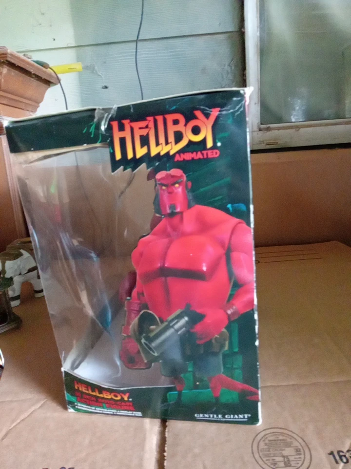 FIGURA DE ACCIÓN ANIMADA HELLBOY 10 PULGADAS ROTO-CAST JUGUETE EDICIÓN GIGANTE SUAVE Foto 4 de 4