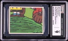1971 Libri Edizioni Linus Serie Del Puzzle Baseball Game Row 5 Column 2 CGC 9