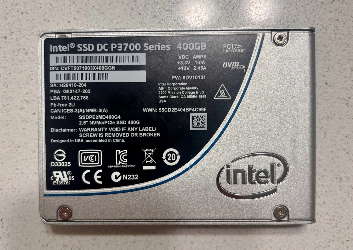 Intel 400GB Solid State Drives for sale | eBay