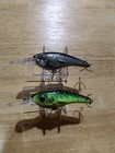 #732 Lot Of 2 Vintage Cotton Cordell Grappler Shad Fishing Lures  — photo 2