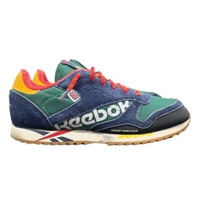 Reebok Classic Rare Leather Ripple MU Concept Sample Men 5.5 Green Red