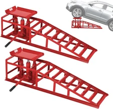 2 Pack 5Ton Heavy Duty Auto Car Truck Service Ramps Lifts Hydraulic Lift jack