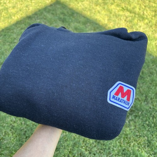 Bulwark FR Hoodie Black Charcoal Marathon Oil Gas Logo Heavyweight Nomex Sz XL - Picture 18 of 19