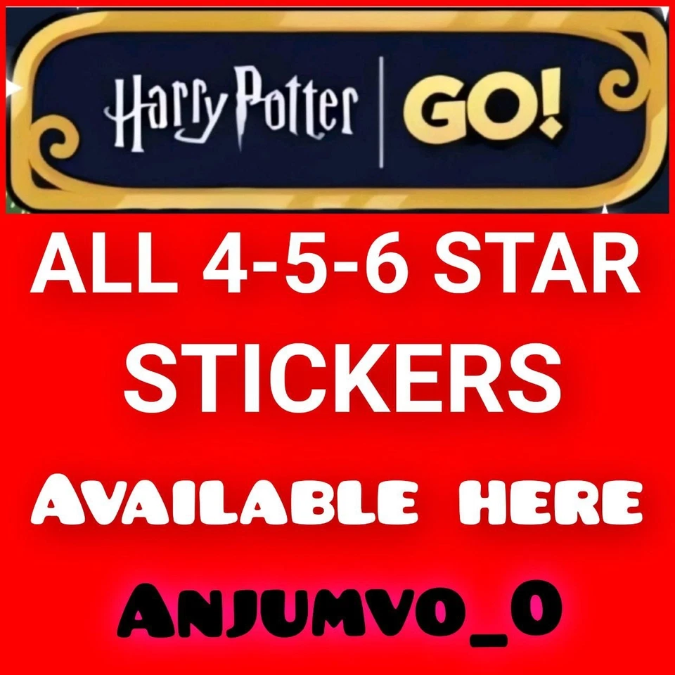 All Mono_Poly_Go 4-5-6 Star Stickers Available :- HARRY POTTER GO! ALBUM :- Fast