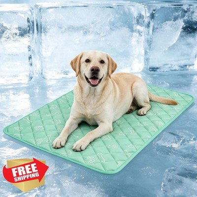 BEAUTYZOO Cooling Mat Aqua Blue Paw Large