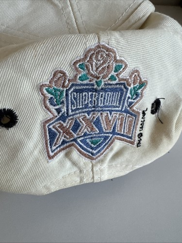 Vintage Buffalo Bills weiße Mütze Super Bowl XXVII - AFC Champions - Logo7 Druckknopf - Bild 8 von 8