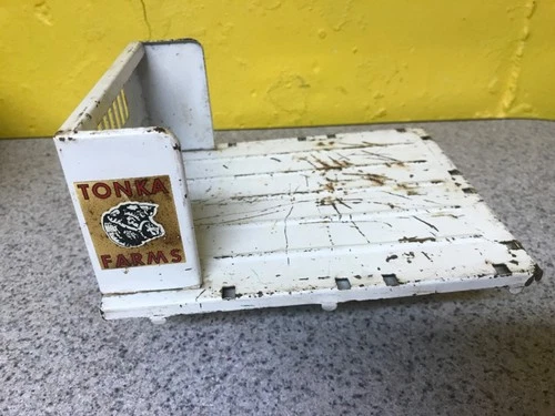 Tonka 1961 White Stake Truck Bed Only for Parts Or Restore