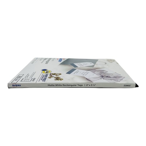 96 Etichette Avery Etichette Rettangolari Bianco Opaco con Corde 2" x 3-1/2" per Inkjet - Foto 4 di 8