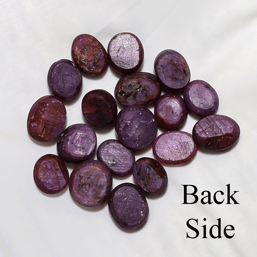 Asterismo vivo ~ Lote de 18 piedras preciosas cabujón rubí natural de alta calidad 6,8 mm-8 mm - Imagen 8 de 11