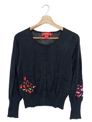 SHANGHAI TANG Cardigan Damen Jacke Gr. DE 36 schwarz Casual-Look