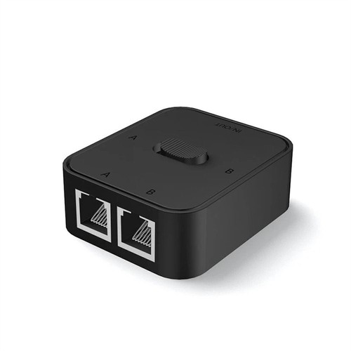 2 Port RJ45 Ethernet Smart Managed Network Switch Hub Internet Converter Adapter - Picture 10 of 11