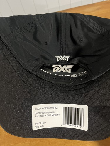 NEW RARE PXG Unstructured Curved Bill Black Tour Hat AWESOME - Picture 2 of 3