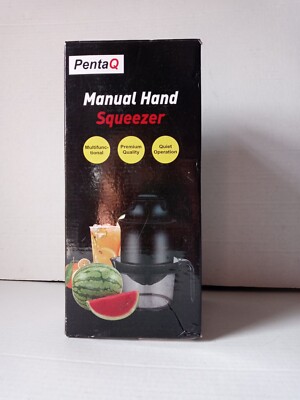 PentaQ Manual Hand Squeezer Juicer Citrus Juicer Black Color New