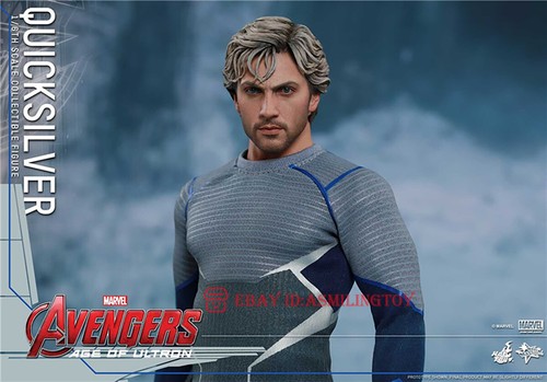 1/6 Hot Toys MMS302 Avengers: Age of Ultron Quicksilver Action Figure In Stock - Picture 10 of 11