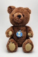 Dakin 12 Theodore Teddy Bear Music Box Brown Jointed Original Tag 1981 VTG