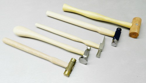 Jewelry Making Hammers Chasing - Ball Peen - Watchmaker - Brass - Mallet SET 5pc - Picture 8 of 10