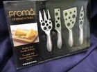 PRODYNE FROMÂ stainless steel CHEESE KNIFE SET of 4 NEW in GIFT BOX! — photo 1