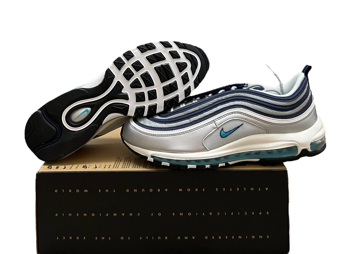 Nike Air Max 97 Silver Bullet Blue DM0028-001 Size 8 No Lid | eBay