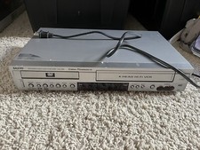 Sanyo DVW-7000 DVD Player VCR Combo 4 Head Hi-Fi Stereo Silver TESTED WORKS  