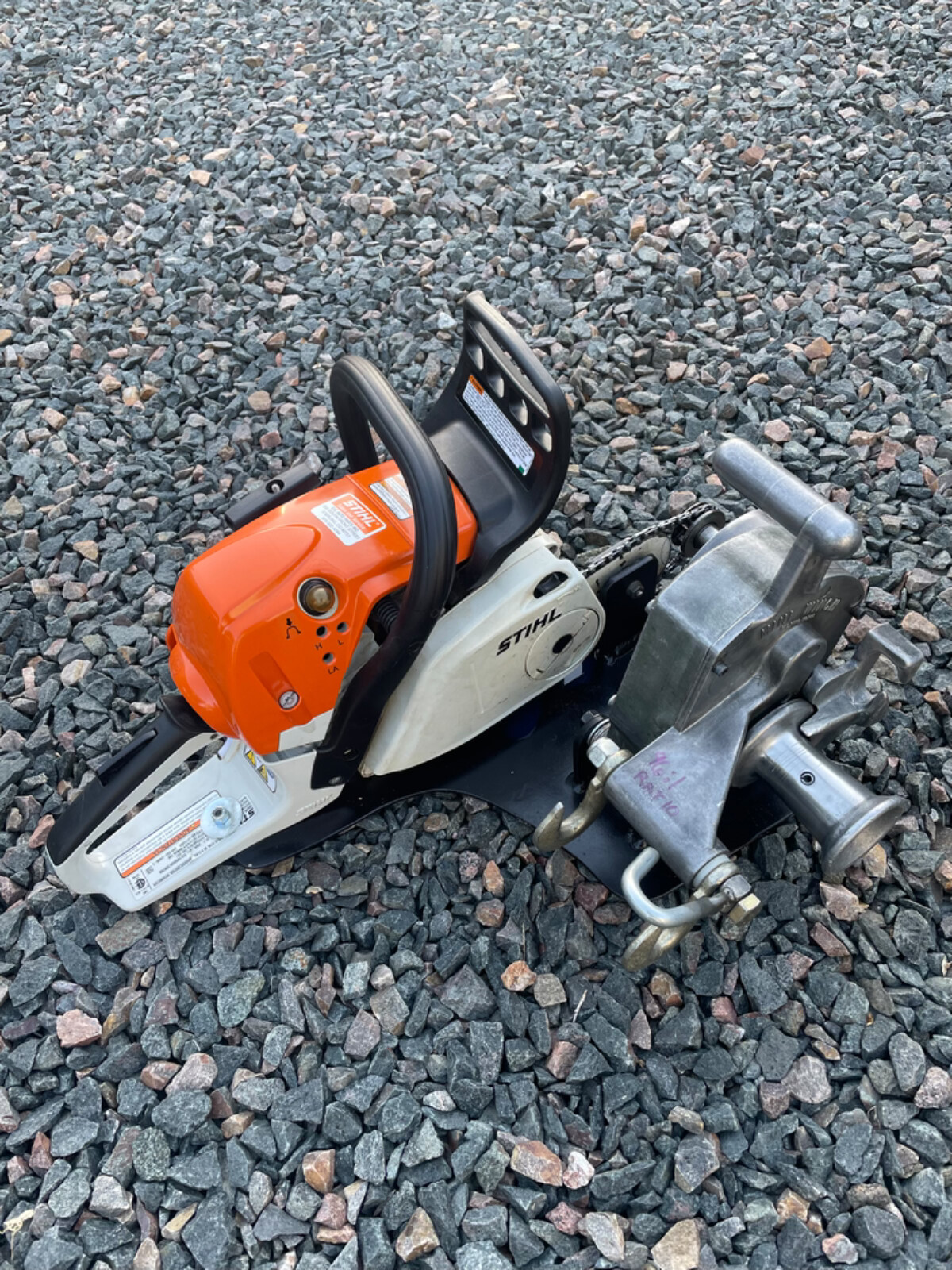 MINIWINCH Capstan Chainsaw Rope Stihl 251C 961 Gear Ratio READ