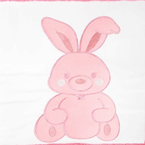 Babyzimmer Teppich Kinderzimmer Wellsoft Spielteppich Pink Bunny, Hase 120 x 17 - Bild 2 von 4